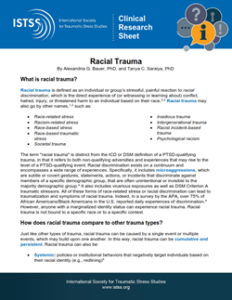 Racial Trauma | International Society for Traumatic Stress Studies